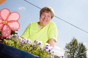 community member smiling